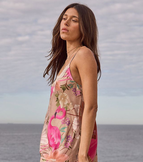 FLORIDIAN LACE CAMI - CORAL