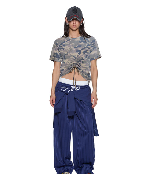 RUCHED EVERYDAY SS TE CAMO