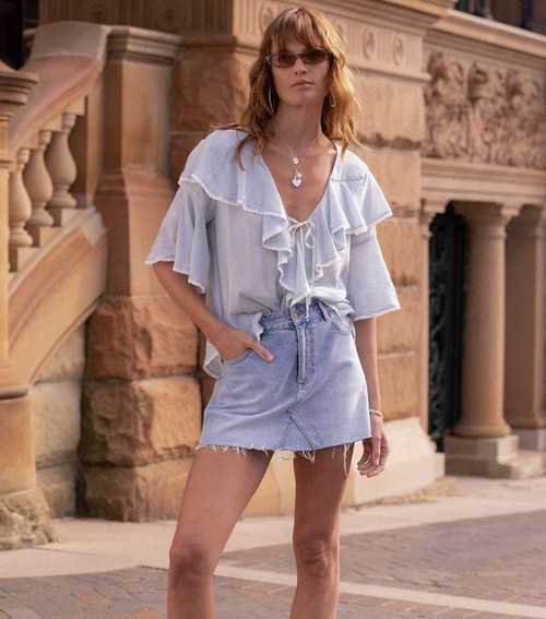 1979 DENIM MINI SKIRT - VINTAGE BLUE