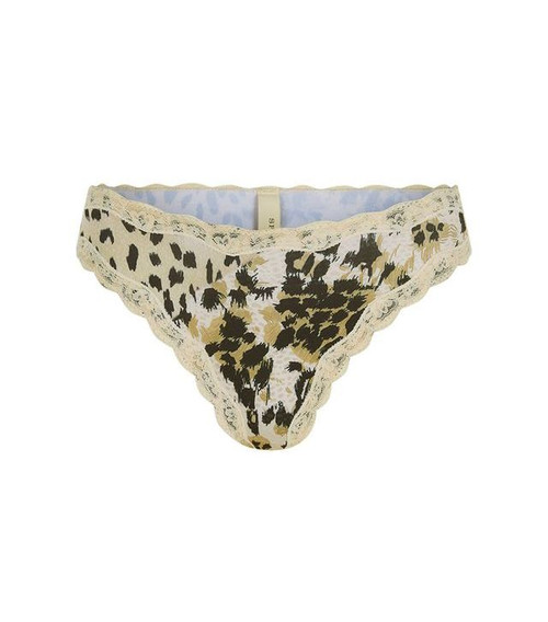 SNOW LEOPARD LACE BRIEF - ANIMAL