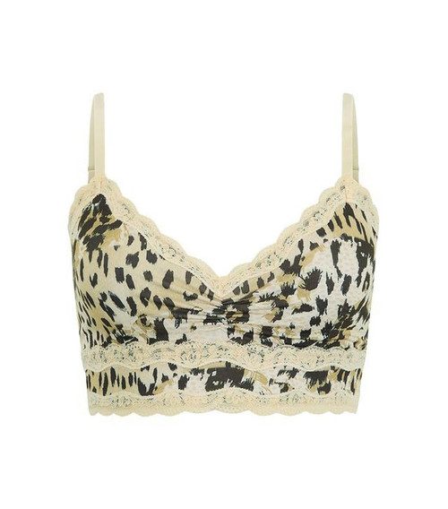 SNOW LEOPARD LACE BRALETTE  - ANIMAL
