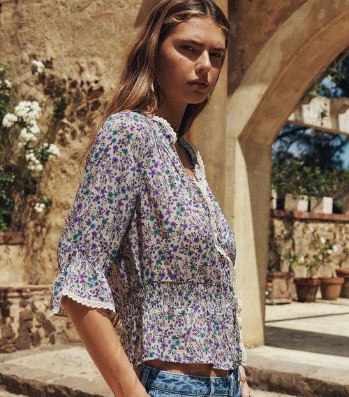 MIMI - ROSE BLOUSE - VIOLET FIELDS