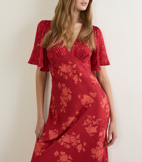 RHEA MAXI DRESS - WINE