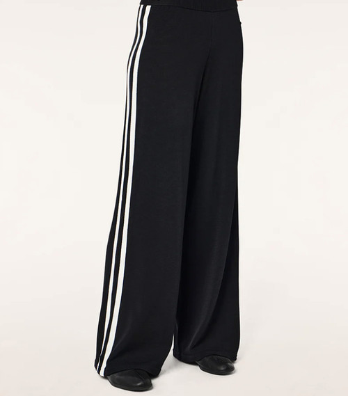 RETREAT KNIT PANT - BLACK/WHISPER WHITE