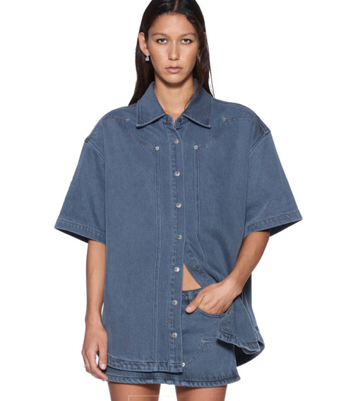 GARAGE SS SHIRT CARPNTRR MIRAGE - BLUE