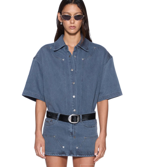 GARAGE SS SHIRT CARPNTRR MIRAGE - BLUE