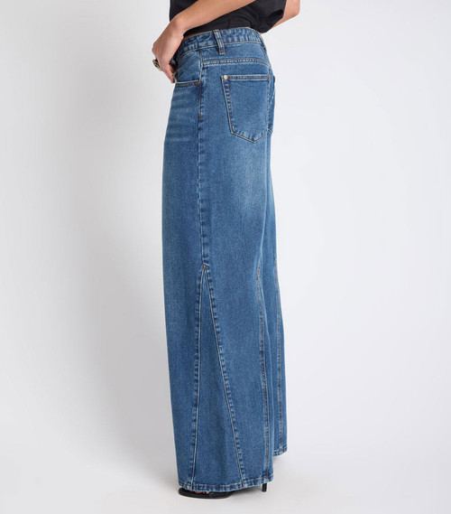 CRUISERS MID WAIST BOOTCUT FLARE DENIM JEANS - RODEO BLUE