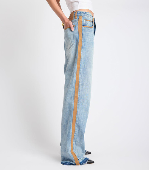 RODEO QUEEN ICON HIGH WAIST STRAIGHT LEG DENIM JEAN - SALTY DOG
