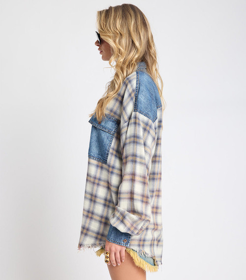 OVERSIZED FLANNEL SHIRT