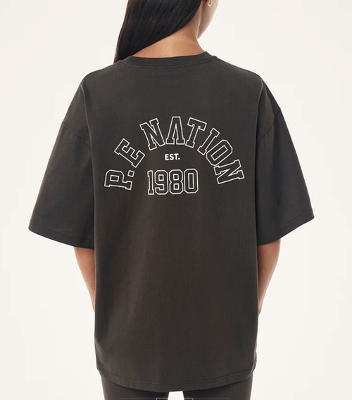 ESTABLISHED OVERSIZED TEE - DARK OLIVE