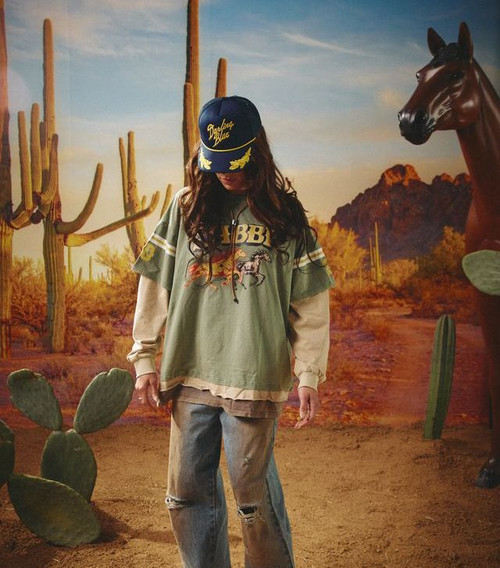 NEIGH SAYER LS TEE - GREEN