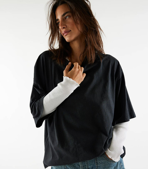 WTF PERFECT OVERSIZED TEE - BLACK