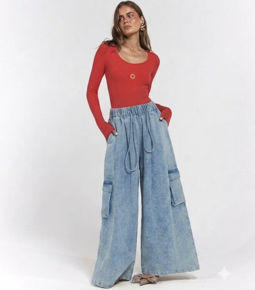 EZRA PANT - DENIM BLUE