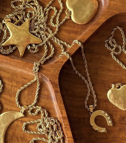 BIG STAR NECKLACE WITH ROPE CHAIN