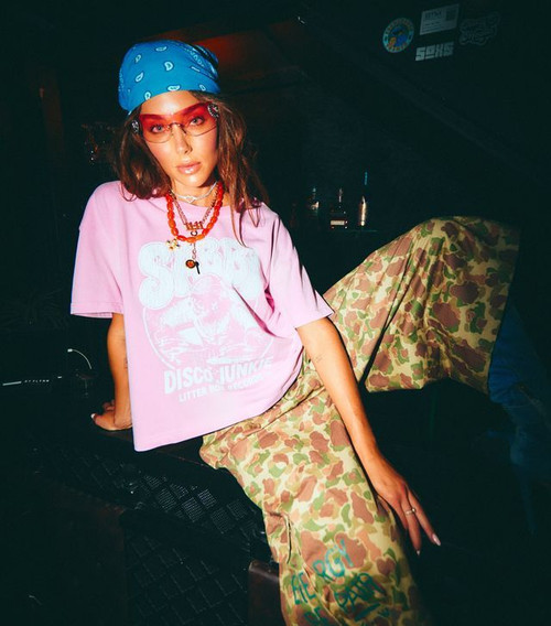 DJ CAT TEE - PINK