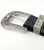 GENUINE LEATHER BELT WITH ANTIQUE SILVER  LONGHORN BUCKLE- BLACK