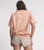 RAINDROP MAD LOVE BF TEE - PEACH