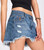 WESTLAND BLUE JUNKYARD RELAXED DENIM MINI SKIRT