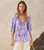 SANNAH SHORT SLEEVE BLOUSE - LAVENDER