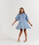 LA BOHEME GIRLS PEYTON MINI DRESS - DENIM HEARTS