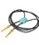 GEMSTONE BOLO TIE - TURQUOISE - BLACK/GOLD