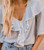 BLUEBIRD RUFFLE BLOUSE - VINTAGE BLUE