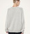 LEGACY KNIT CREW - SNOW MARLE/CAVIAR
