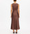EDIE MIDI DRESS - BROWN