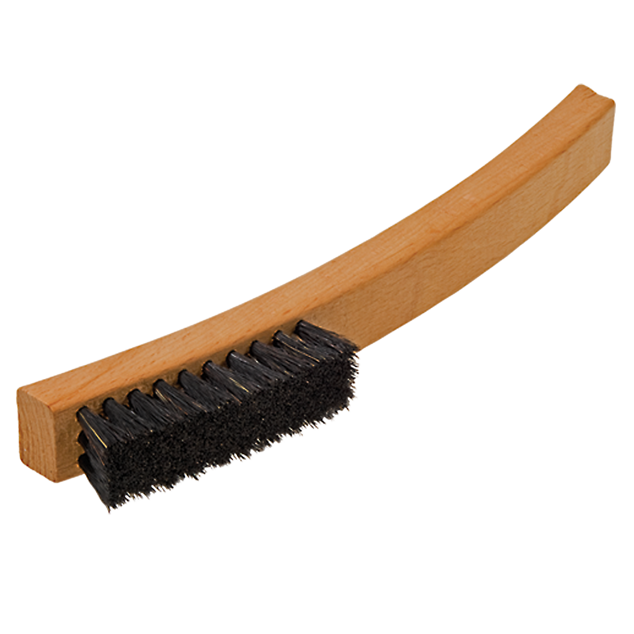 2.5 x 2.5 Inch Horse Hair Plate Cleaning Brush with Handle