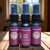 A collection of multiple, half oz, black ,spray bottle of body cologne from moccasin bend beard in the scent Cherry tobacco.