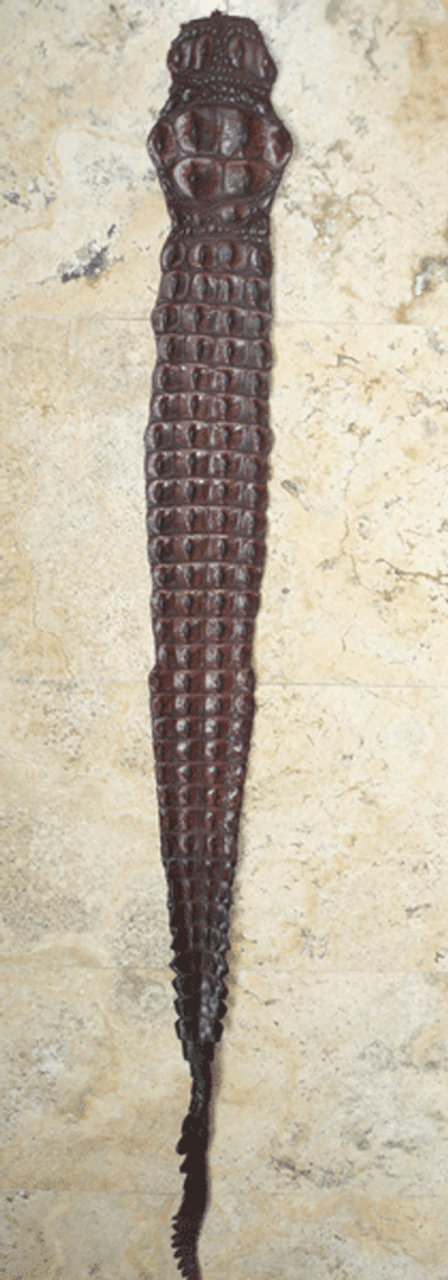 Nile Crocodile Backstrap – Black Matte