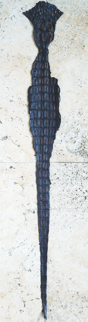 ALLIGATOR BACKSTRAP - DARK BROWN - 30" long ALLIGATOR BACKSTRAP - DARK BROWN - 30" long