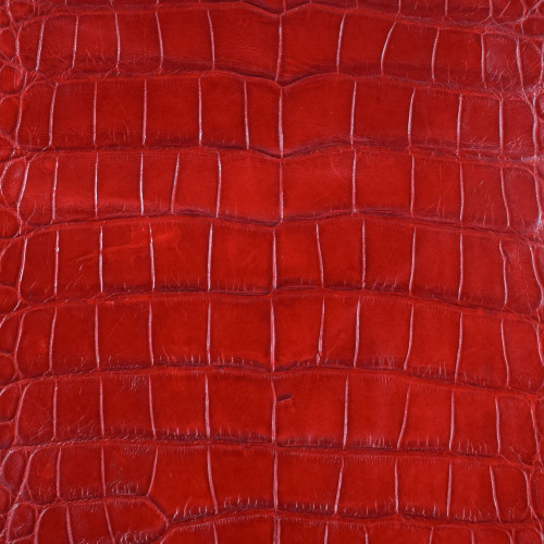 Firetruck Red Alligator Skin