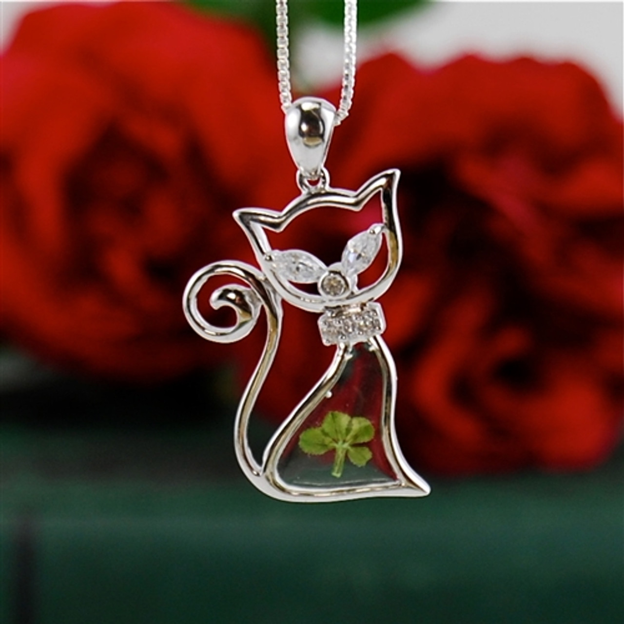 Buy YANA SILVER JEWELRY Clover Flower Front Openable silver chain for men  and women Online at Best Prices in India - JioMart.