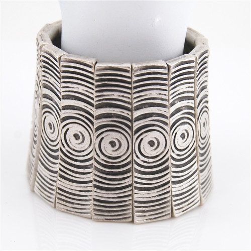 Modern Silver Cuff Bracelet