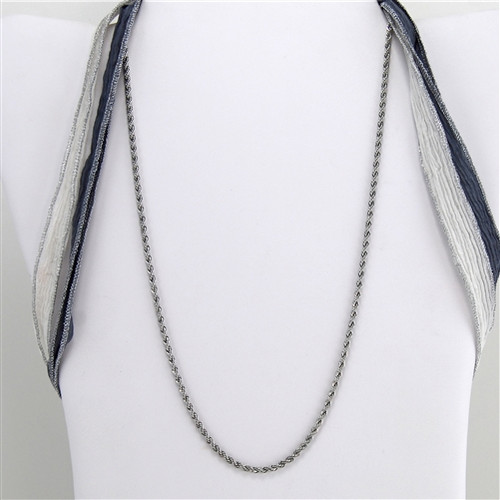 20" Stainless Steel Rope Chain Necklace