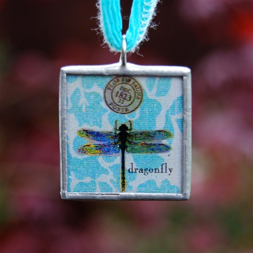 Dragonfly Vintage-Style Pendant