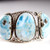 Blue Larimar Triple Stone Sterling Silver Cuff Bracelet