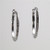 Crystal Silver Hoop Earrings