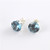 Aquamarine Sterling Silver Stud Earrings March Birthstone 9mm