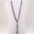 Green Crystal Bead Pendant Double Strand Long Necklace