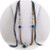 Brass Chain, Bone and Blue Bead Necklace