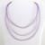 Lavender Leather 18" Cord Necklace