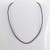 Black Leather 20" Cord Necklace
