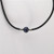 Black Pearl Choker Necklace with Black Rubber Cord