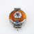 Traditional Tibetan Gau with Coral, Turquoise, Copal Pendant Small