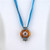 Traditional Tibetan Gau with Coral, Turquoise, Copal Pendant Small