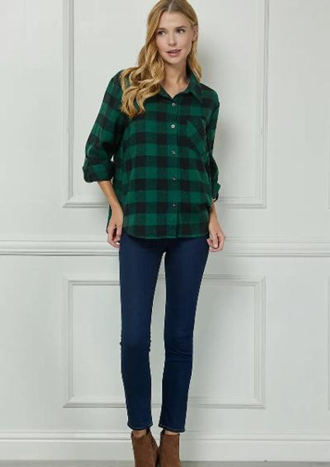 Red Green Flannel Shirt