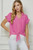 Hot Pink Tie Up Blouse