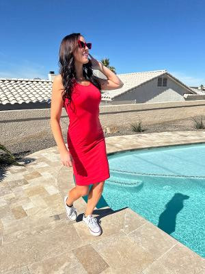 ruby midi dress RUBY BOW MIDI DRESS IN WINE RED